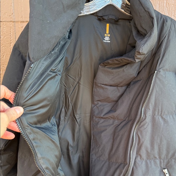 Lucy Black Puffer Jacket with Asymmetrical Zipper - Picture 6 of 6